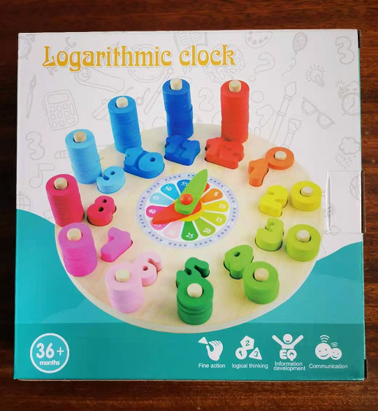 FC43576 Teaching Time Number Blocks Puzzle